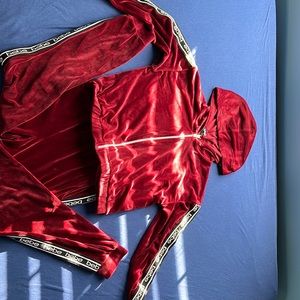 Bebe Velour Sweat Suit